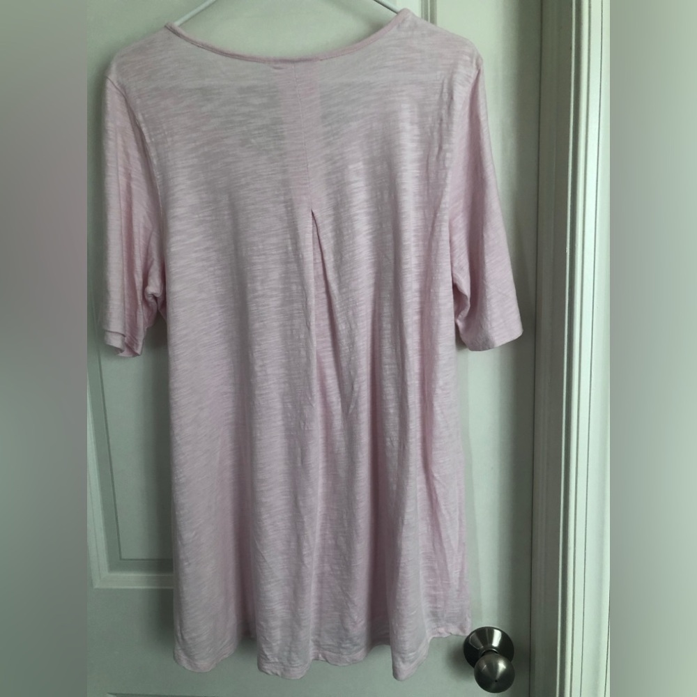 J. Jill Light Light Pink Tunic T-Shirt - Picture 5 of 6